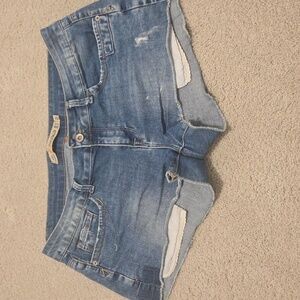 Zara Low Rise Denim Shorts
